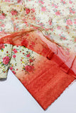 3PC-Unstitch Embroidered Lawn Suit EBS07
