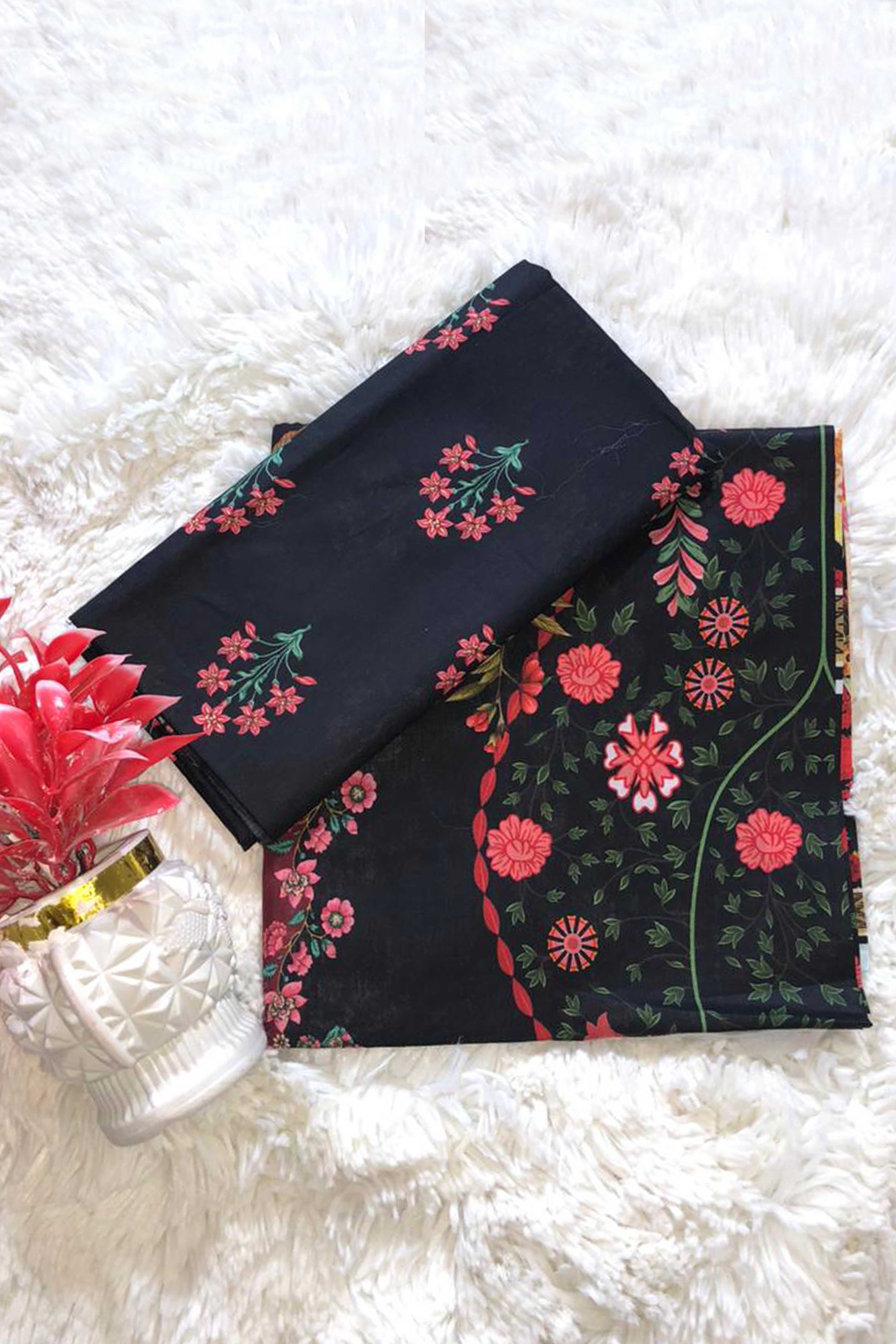UnStitch 2pc-Printed Lawn Suit D338