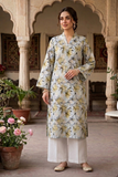 2PC-Unstitch Printed Embroidered Chikankari Lawn Suit 2PEC06