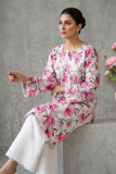 2PC-Unstitch Printed Embroidered Chikankari Lawn Suit 2PEC07