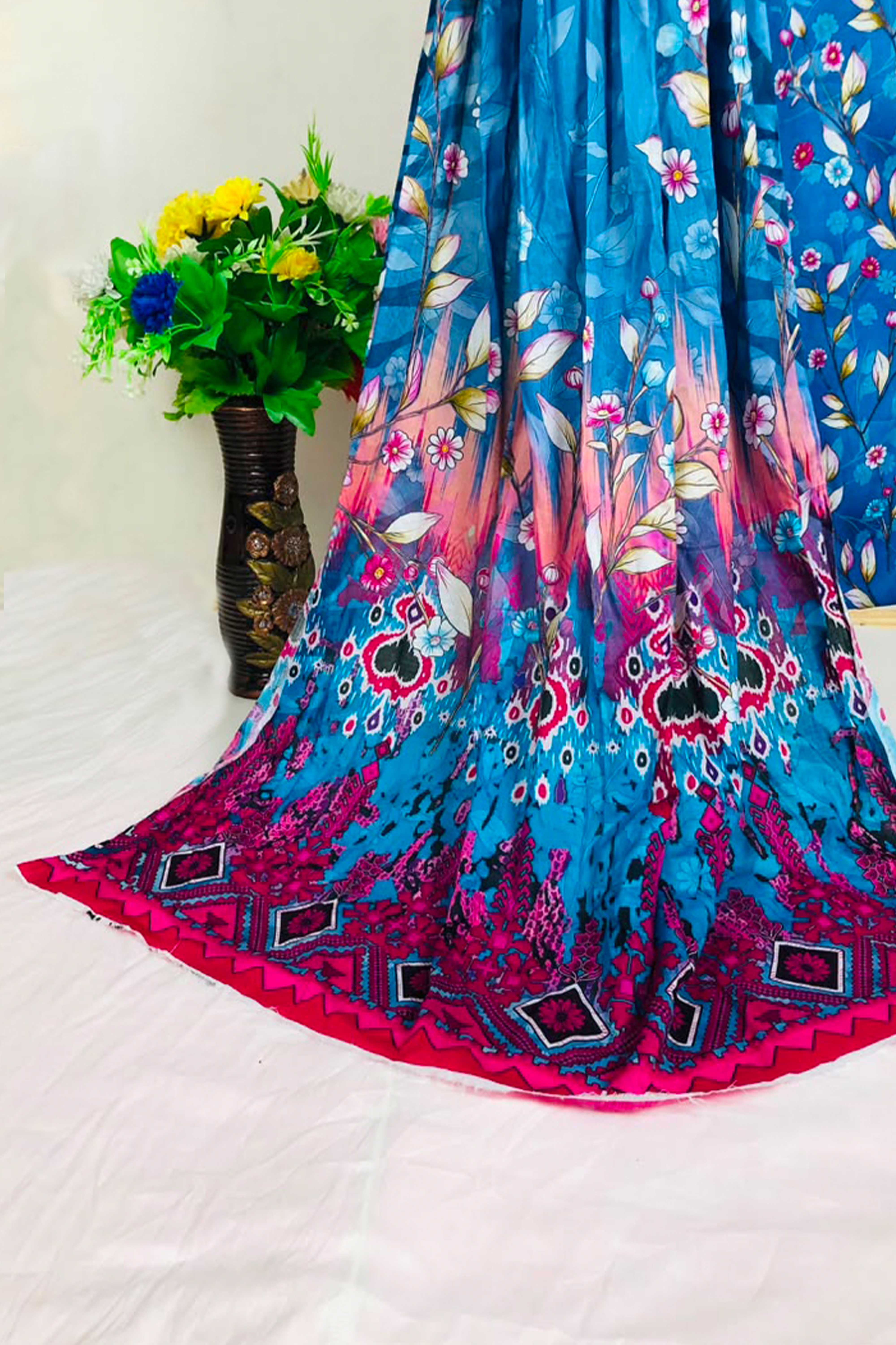 3PC- Printed Lawn Suit  3PL07