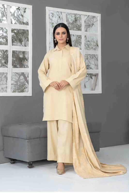 3pc Marina Peach Leather Suit D3856