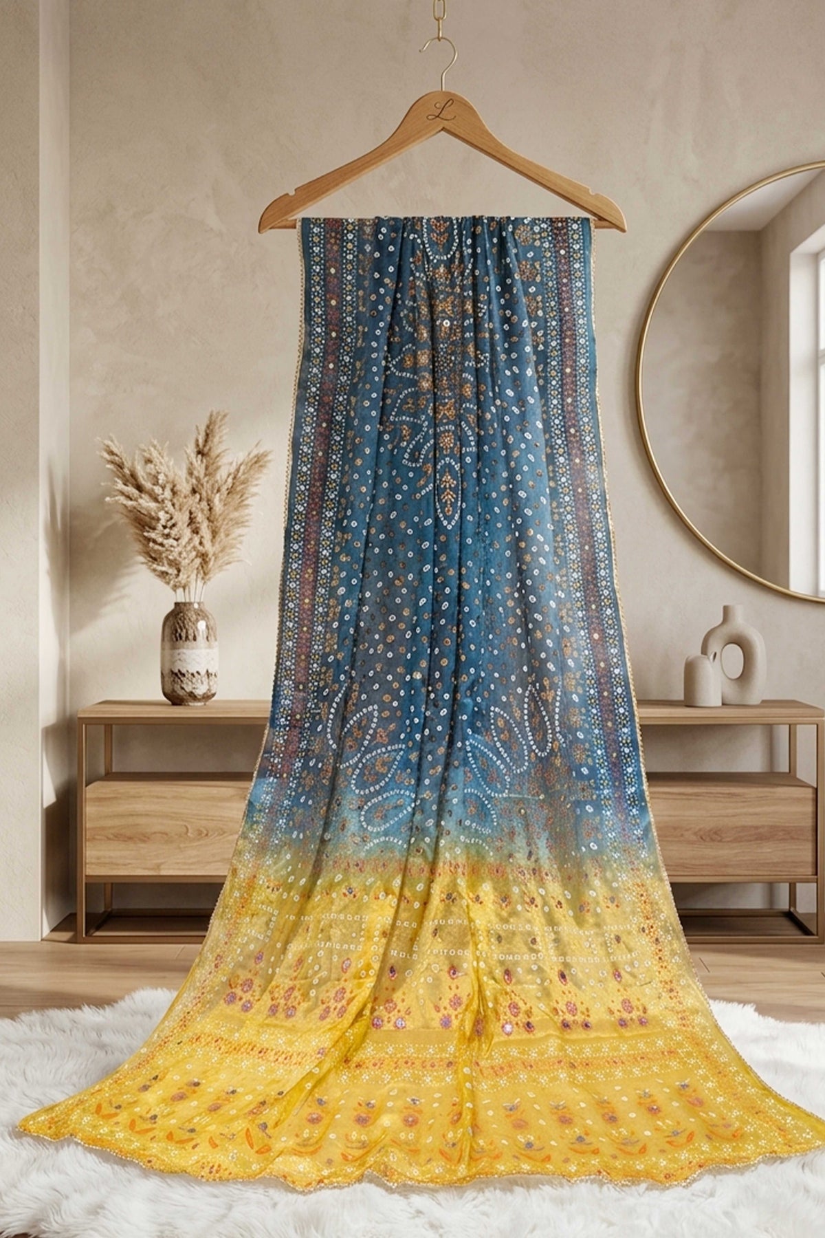 Indian Chunri Print Dupatta CPD02