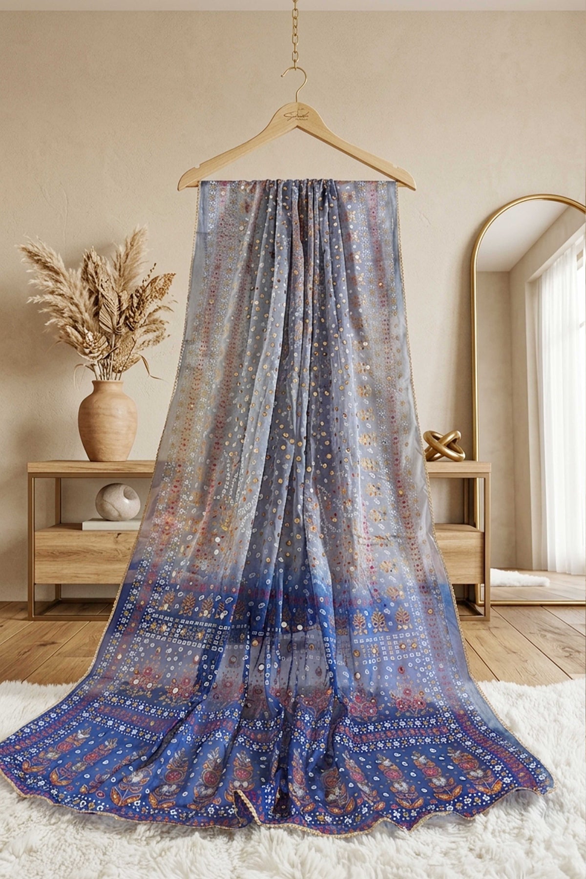 Indian Chunri Print Dupatta CPD07