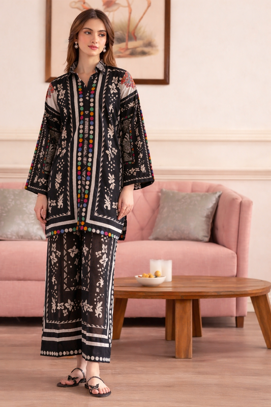 UnStitch 2pc-Printed Lawn Suit D331