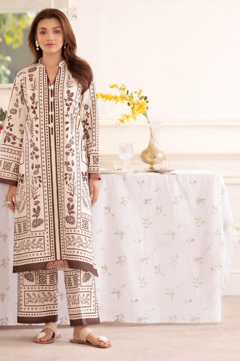 UnStitch 2pc-Printed Lawn Suit D337
