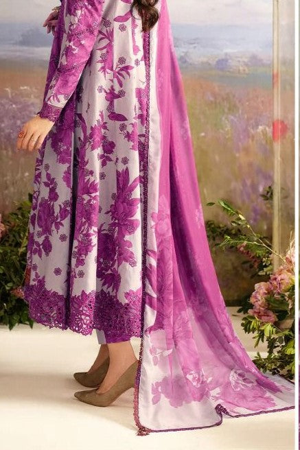 3pc-UnStitch Luxury Lawn Suit EL10