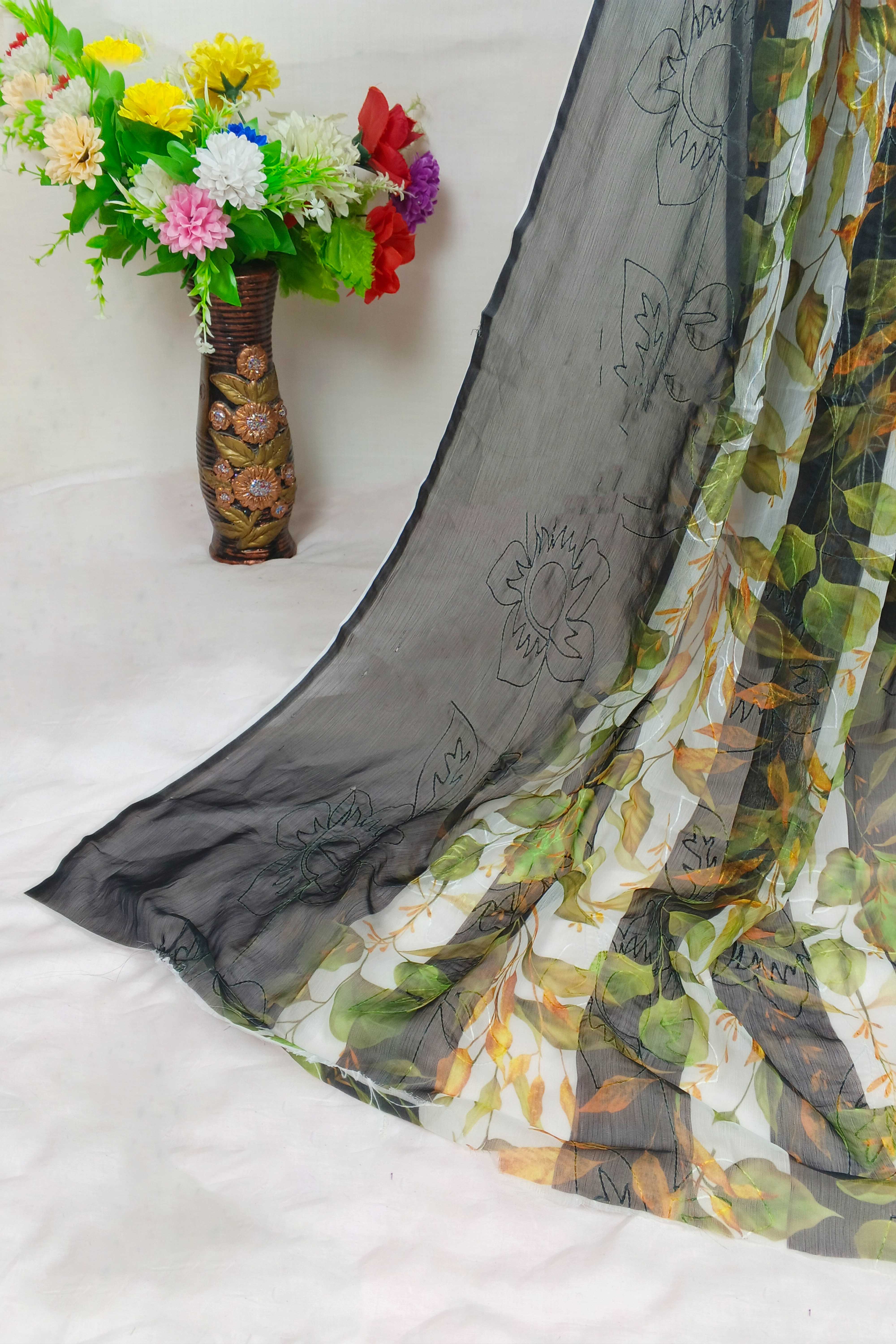 3PC-Unstitch Embroidered Lawn Suit EBS05