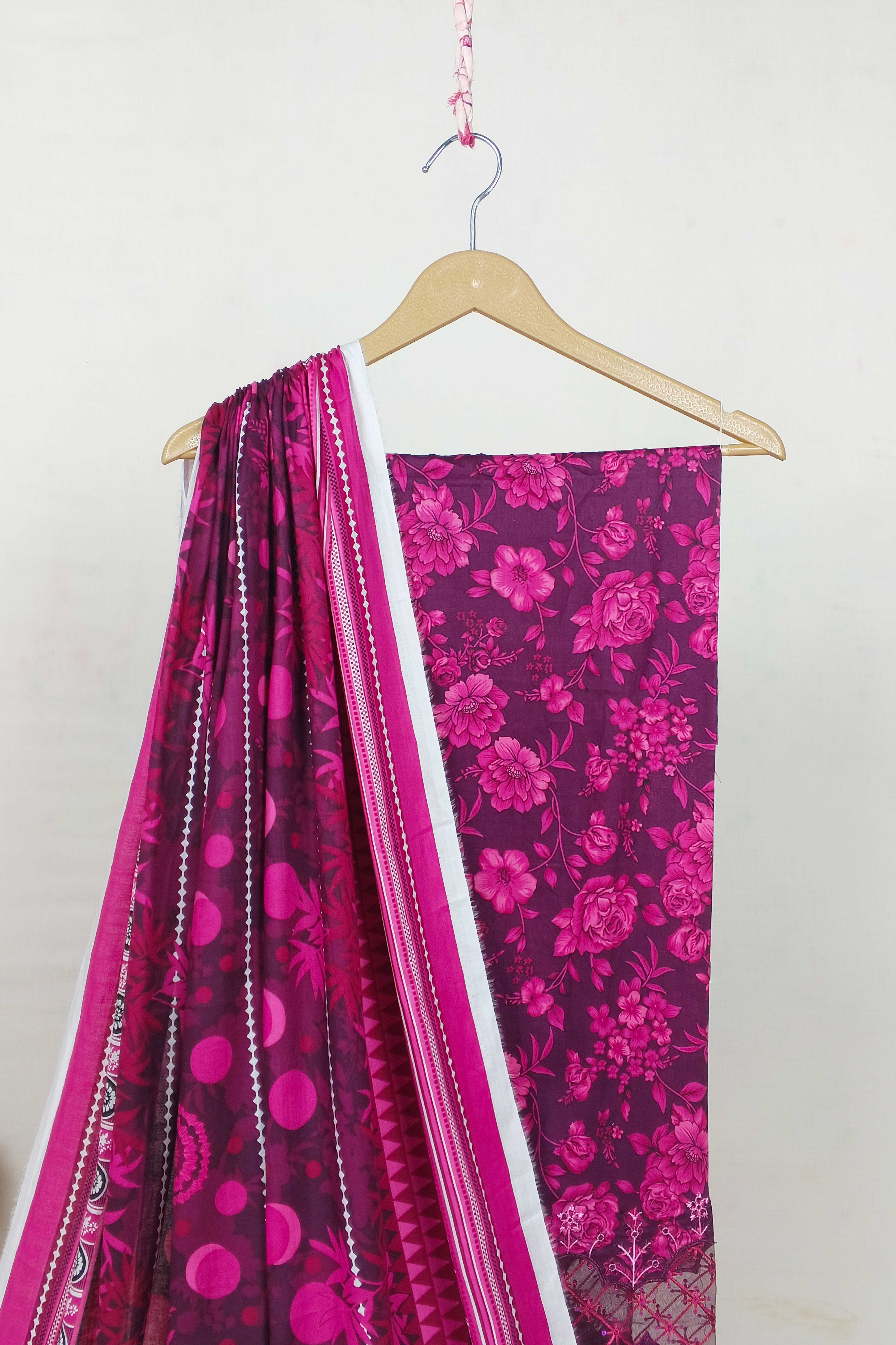 3pc-UnStitch Luxury Lawn Suit EL04