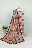 3pc-UnStitch Luxury Lawn Suit EL09