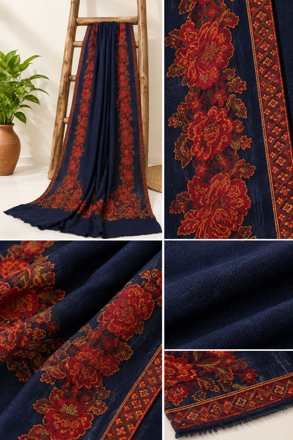 Kani Border Pashmina Shawl KPS03