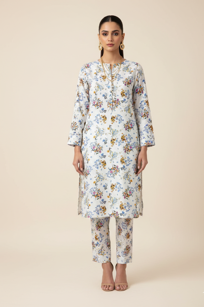 UnStitch 2pc-Printed Lawn Suit 2PLI17