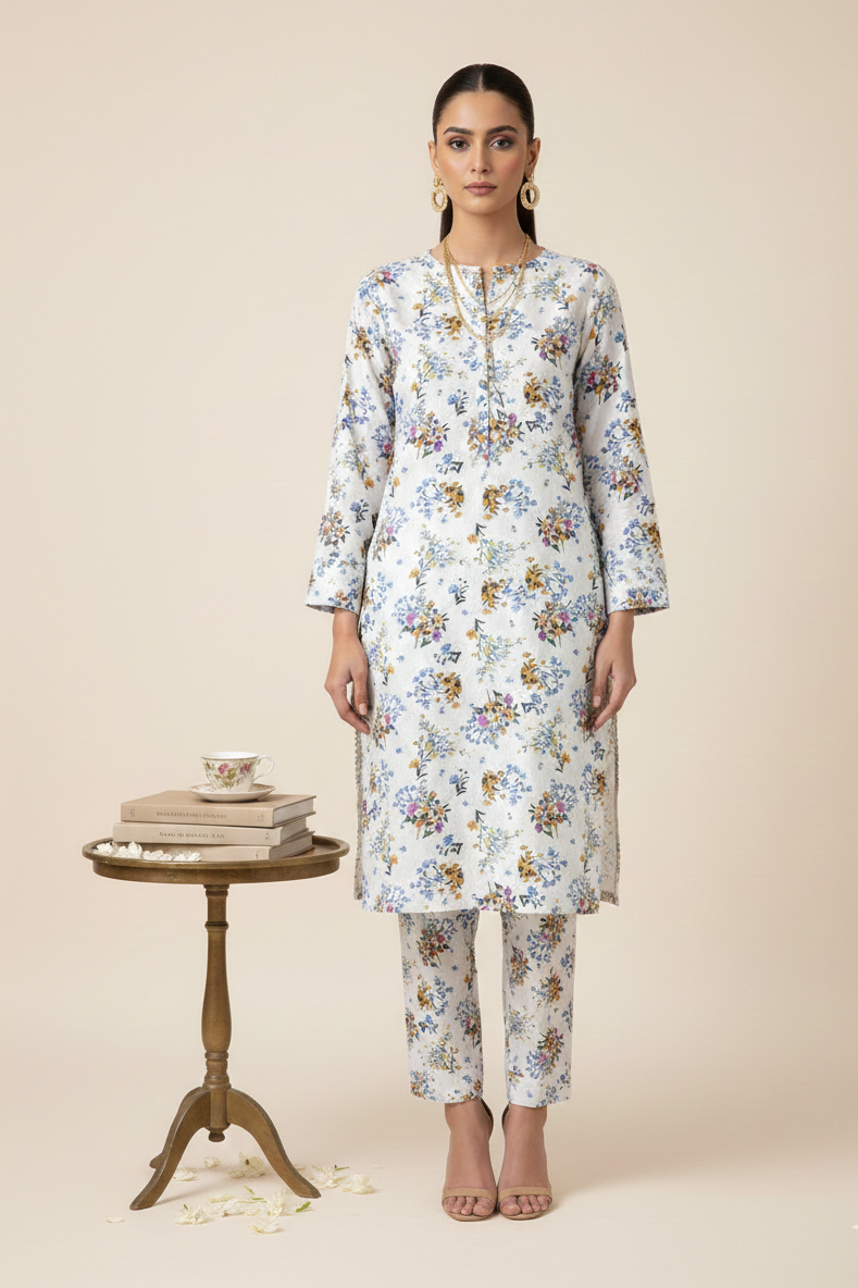 UnStitch 2pc-Printed Lawn Suit 2PLI17