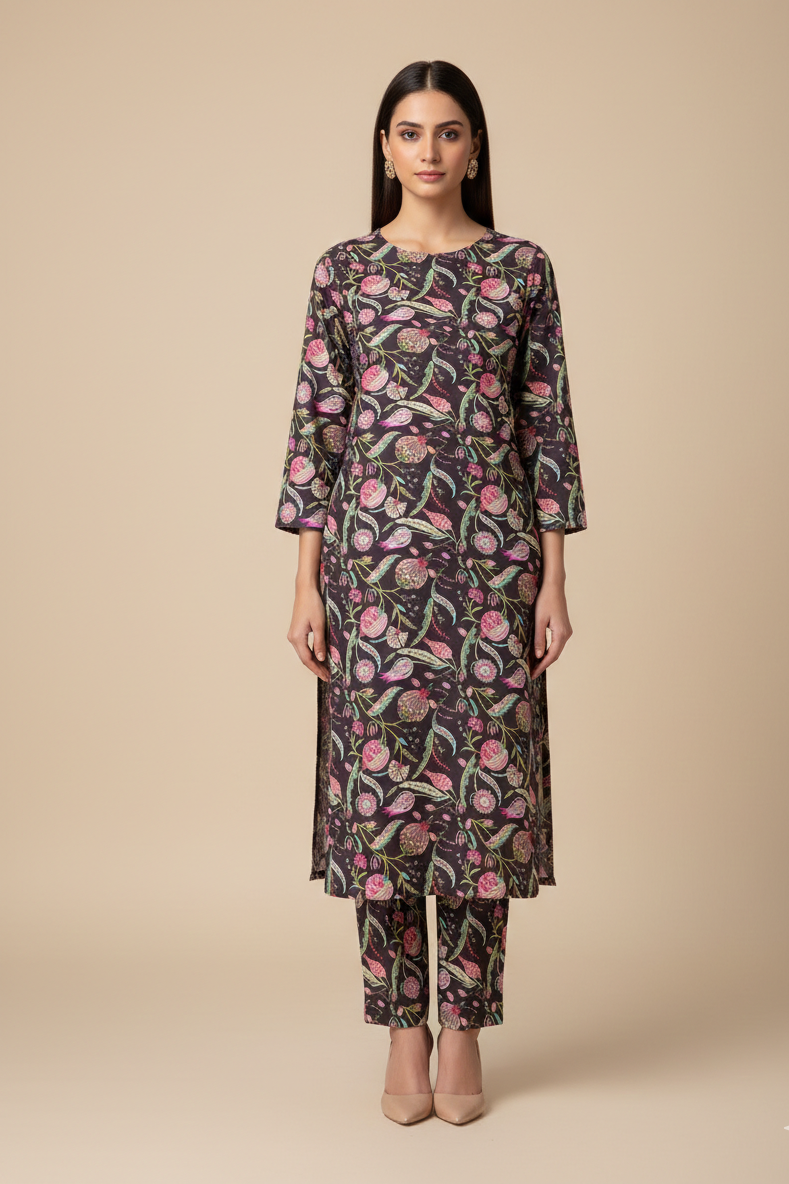 UnStitch 2pc-Printed Lawn Suit 2PLI20
