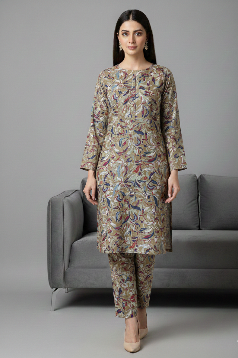 UnStitch 2pc-Printed Lawn Suit 2PLI23