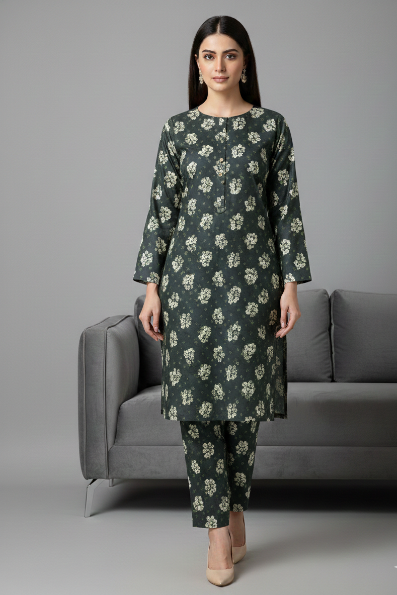UnStitch 2pc-Printed Lawn Suit 2PLI24