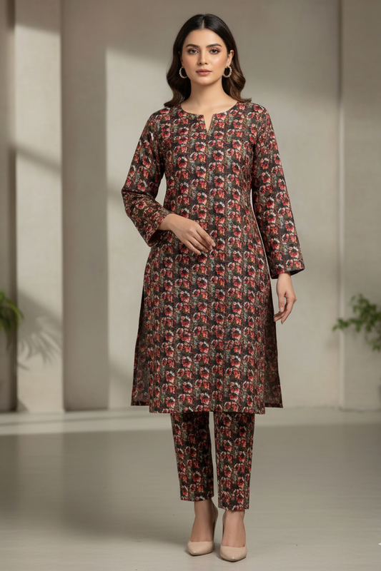 UnStitch 2pc-Printed Lawn Suit 2PLI27