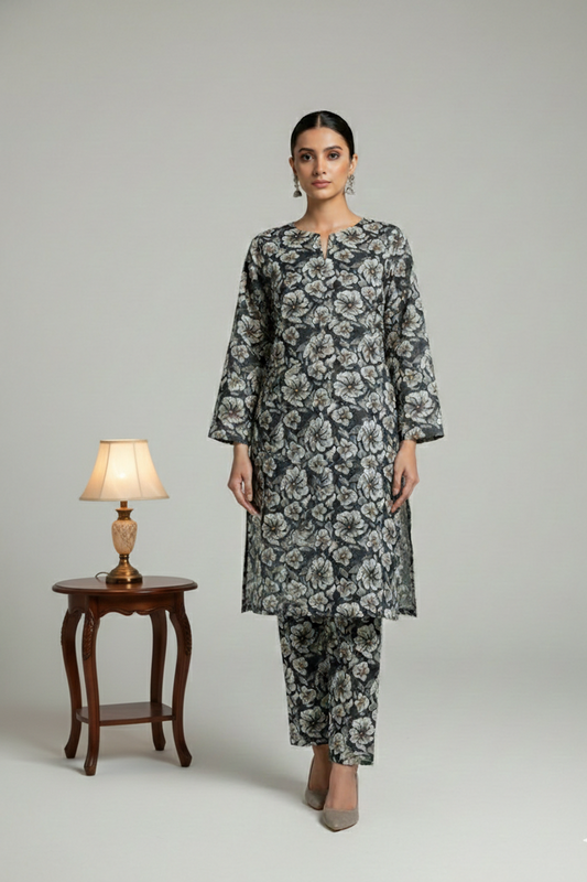 UnStitch 2pc-Printed Lawn Suit 2PLI29