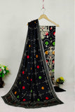 3PC-Embroidered Linen Suit WR24