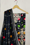 3PC-Embroidered Linen Suit WR24