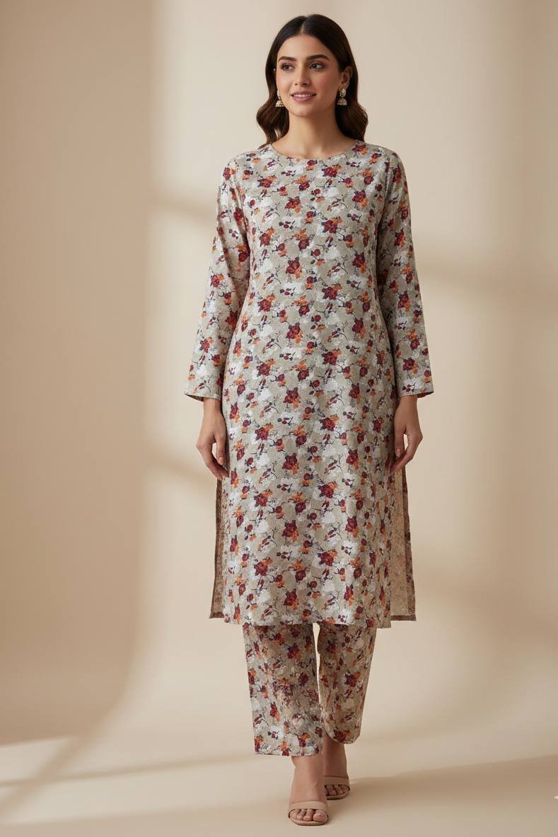 UnStitch 2pc-Printed Lawn Suit 2PLI09