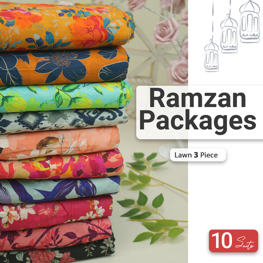 Ladies 10 Lawn Suit Bundle LPKG26